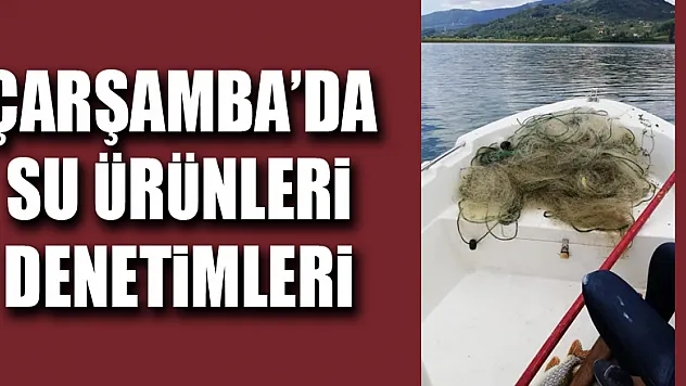 ÇARŞAMBA'DA SU ÜRÜNLERİ DENETİMLERİ