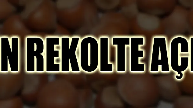 SEVİNÇ'TEN REKOLTE AÇIKLAMASI