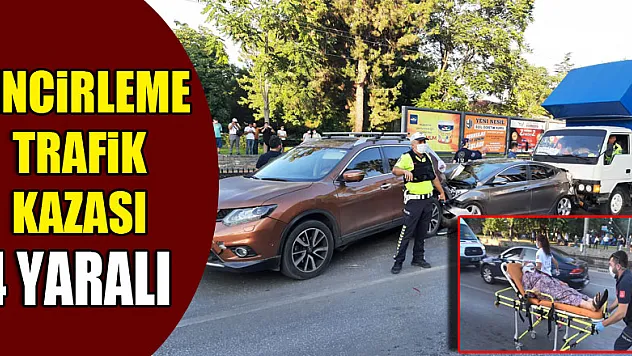 zincirleme trafik kazası: 4 yaralı