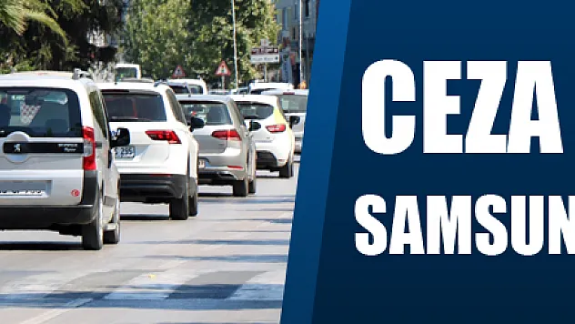 Fahri trafik müfettişlerinin yazdığı ceza sayısında Samsun Türkiye'nin ilk sıralarında
