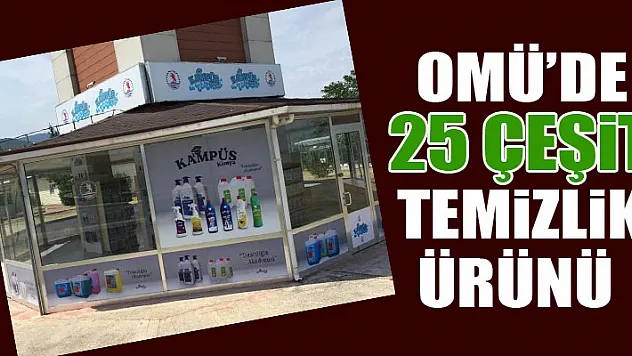 OMÜ'de 25 çeşit temizlik ürünü üretilerek satışa sunuldu
