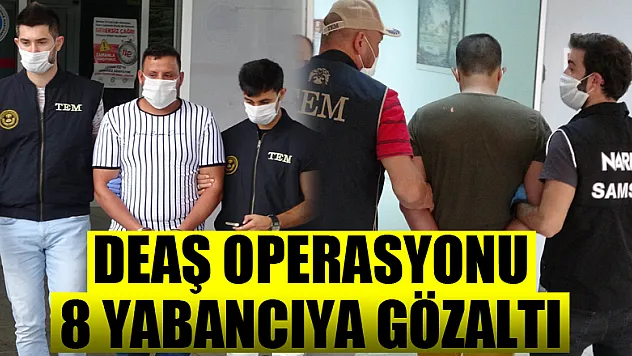 Samsun'da DEAŞ operasyonu: 8 yabancıya gözaltı