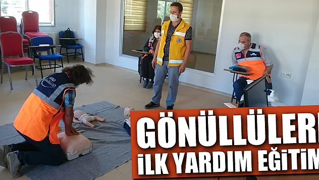 AFAD gönüllülerine ilk yardım eğitimi