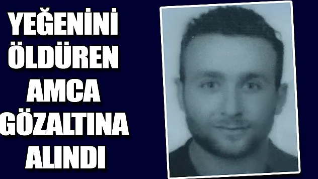 Yeğenini öldüren amca gözaltına alındı