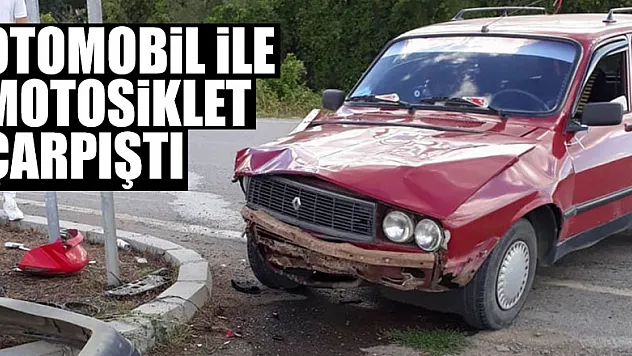 Samsun'da otomobil ile motosiklet çarpıştı: 2 yaralı