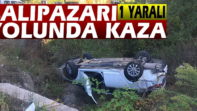SALIPAZARI YOLUNDA KAZA:1 YARALI