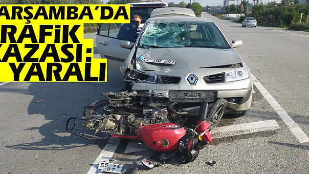 Çarşamba'da Trafik Kazası: 2 yaralı