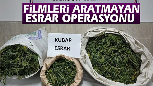 Jandarmadan filmleri aratmayan esrar operasyonu