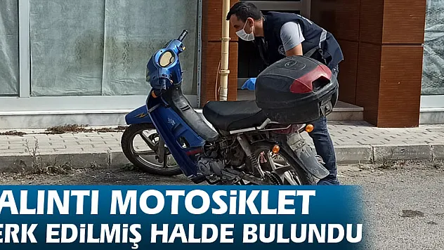 Çalıntı motosiklet terk edilmiş halde bulundu