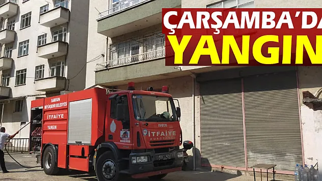 Çarşamba'da yangın