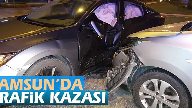 Samsun'da trafik kazası: 2 yaralı