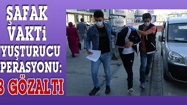 Samsun'da 203 polisle şafak vakti uyuşturucu operasyonu: 13 gözaltı