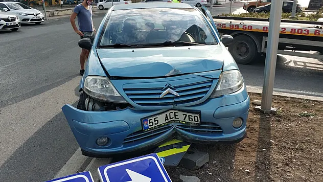 Samsun'da trafik kazası: 1 yaralı