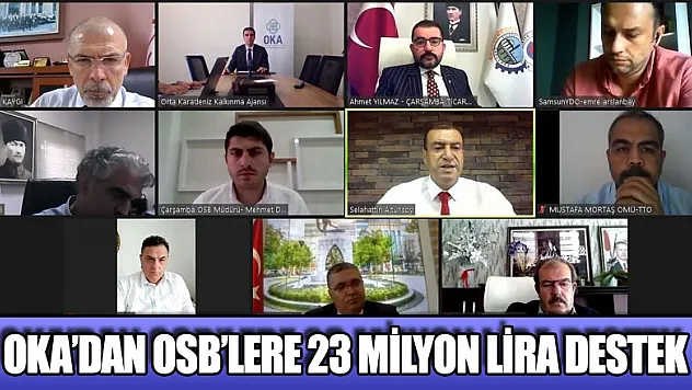 OKA'dan OSB'lere 23 milyon lira destek