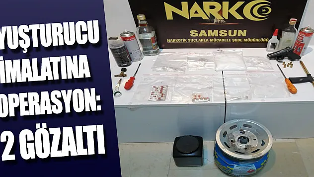 Uyuşturucu imalatına operasyon: 2 gözaltı