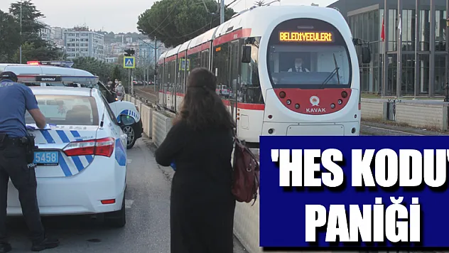 Tramvay istasyonunda 'HES kodu' paniği