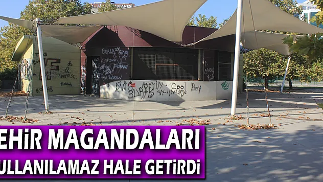 Şehir magandaları çay bahçesini kullanılamaz hale getirdi