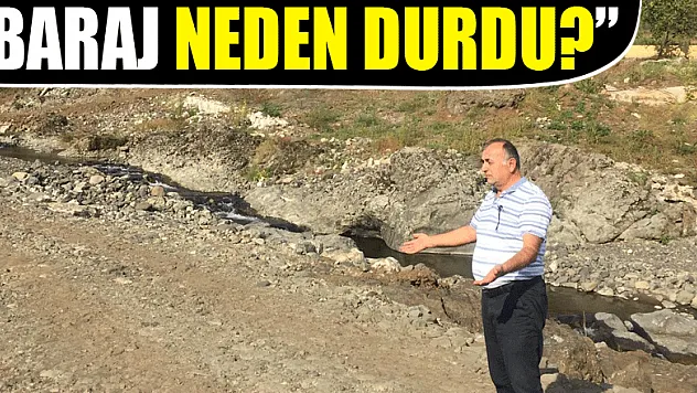 İYİ PARTİ İLÇE BAŞKANI ŞAKİR ŞAHİN 'BARAJ NEDEN DURDU?'