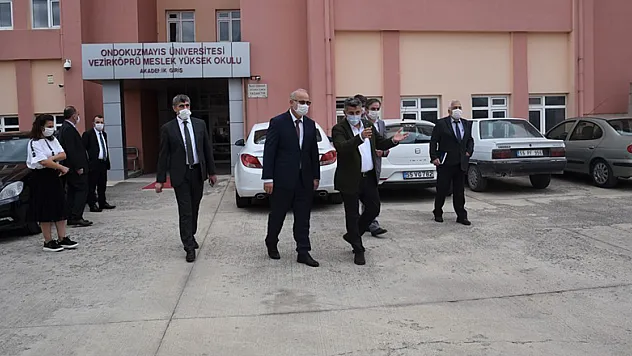 OMÜ Rektörü Ünal Vezirköprü Havza ve Ladik'te temaslarda bulundu