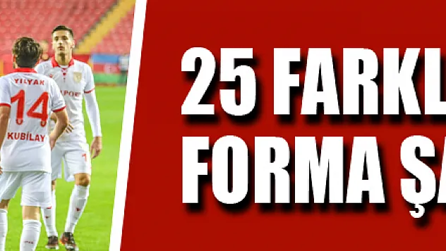 Samsunspor'da 25 farklı futbolcu forma şansı buldu