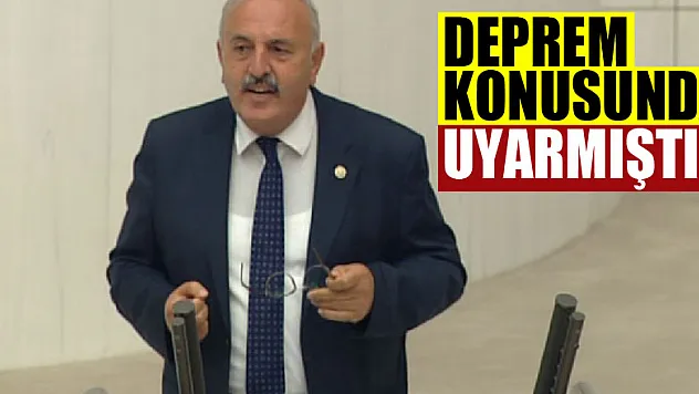 YAŞAR,DEPREM KONUSUNDA UYARMIŞTI
