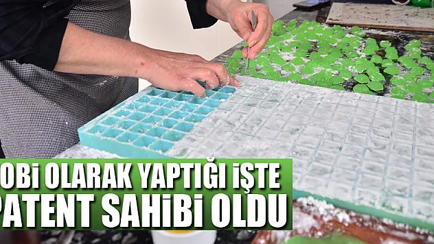 Hobi olarak yaptığı işte girişime kalkıştı, patent sahibi oldu