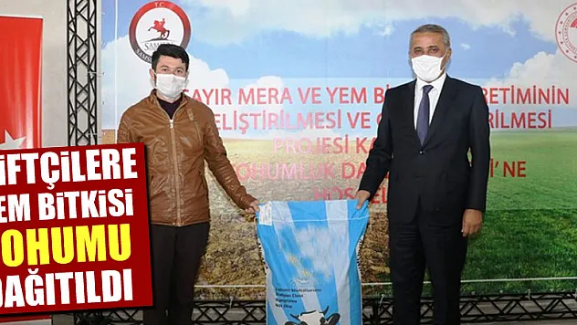 Samsun'da çiftçilere 65 bin 400 kilo yem bitkisi tohumu dağıtıldı