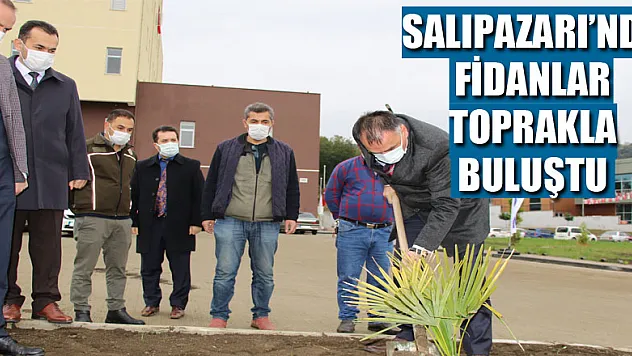 SALIPAZARI'NDA FİDANLAR TOPRAKLA BULUŞTU