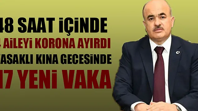 Samsun'da 48 saat içinde 4 aileyi korona ayırdı, yasaklı kına gecesinde 17 yeni vaka
