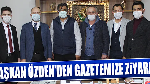 Başkan Özden'den gazetemize ziyaret