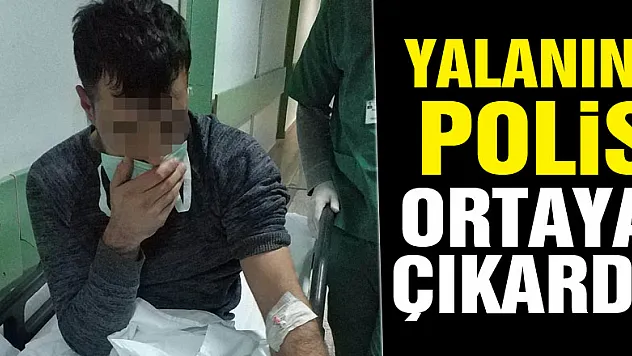 Parkta bıçaklanan şahsın yalanını polis ortaya çıkardı