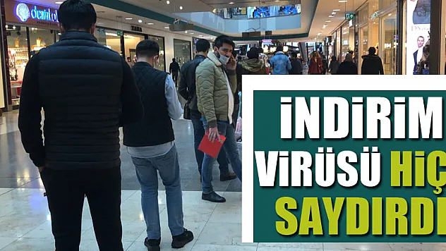 Korona virüs hiçe sayıldı, indirim nedeniyle metrelerce kuyruk oluştu