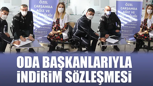 Oda Başkanlarıyla indirim sözleşmesi