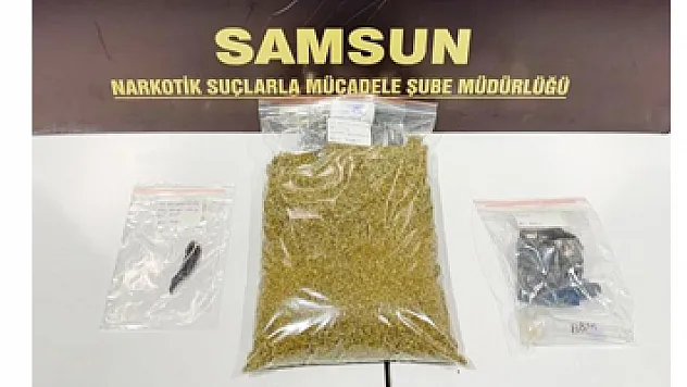 İstanbul'dan Samsun'a uyuşturucu getirirken yakalandı