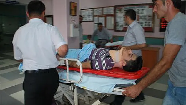 Çatıdan düşen şahıs yaralandı