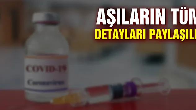 Aşıların tüm detayları paylaşıldı