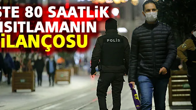 İçişleri Bakanlığı 80 saatlik kısıtlamanın bilançosunu açıkladı