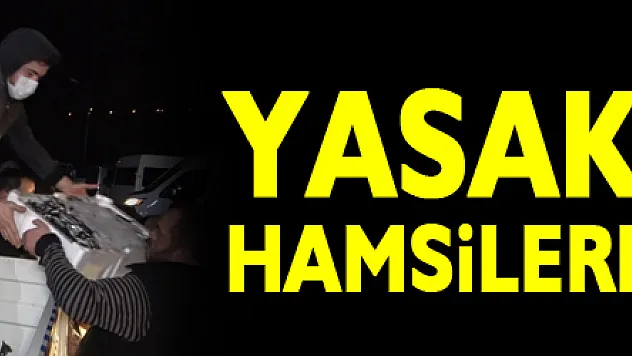 Yasak öncesi hamsilere yoğun ilgi