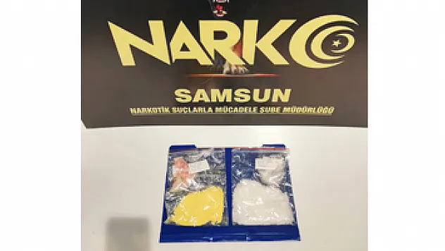 Samsun'da yolcu otobüsünden inen şahıs uyuşturucuyla yakalandı