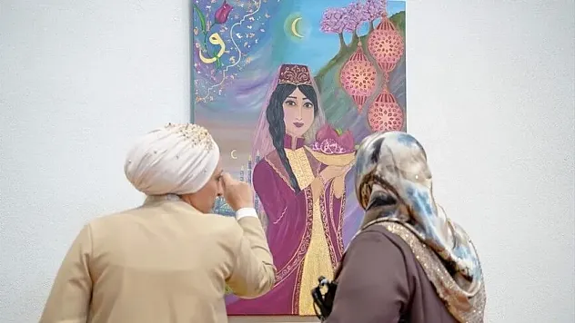 8. Türk-Arap Sanatçılar Buluşması 'Renkler Hikayeler Çizer' temasıyla Rami Kütüphanesi'nde başladı