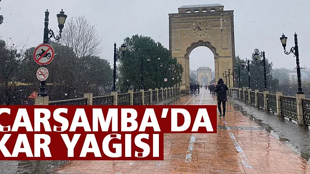 Çarşamba'da Kar Yağışı