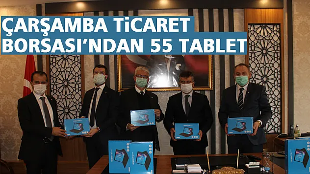 ÇARŞAMBA TİCARET BORSASI'NDAN 55 TABLET