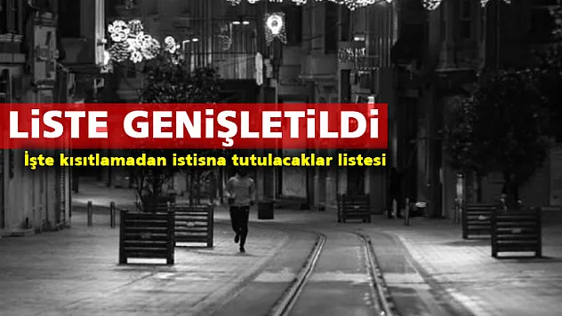 Samsun'da kısıtlamadan istisna tutulacaklar listesi genişledi 
