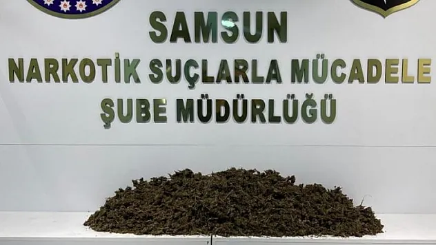 Samsun'da 12 kilo 350 gram esrar ele geçirildi: 2'si kadın 3 gözaltı