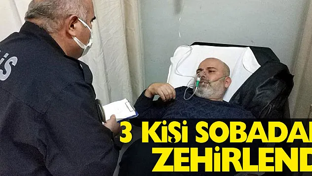 Samsun'da 3 kişi sobadan sızan karbonmonoksit gazından zehirlendi