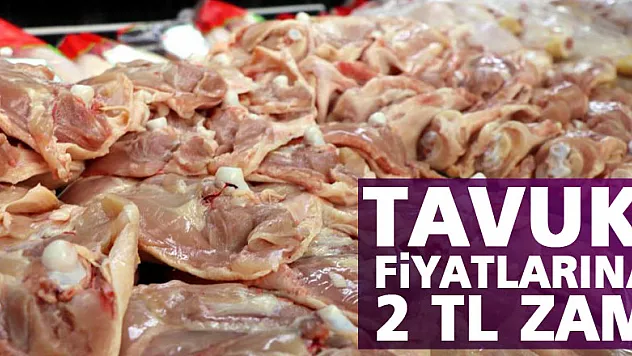 Tavuk fiyatlarına 2 TL zam