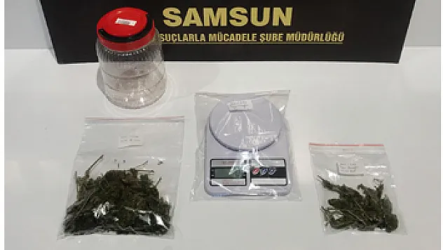 Samsun'da uyuşturucuyla yakalanan bir kişi gözaltına alındı