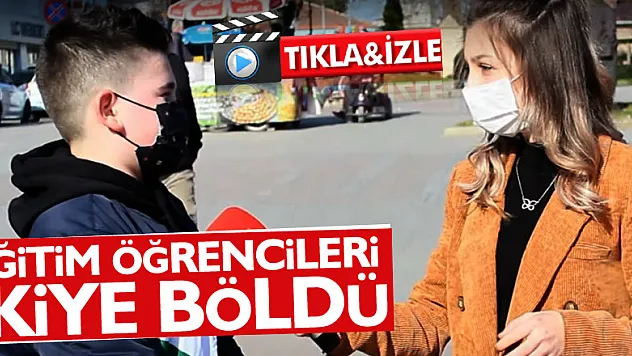 EĞİTİM ÖĞRENCİLERİ İKİYE BÖLDÜ