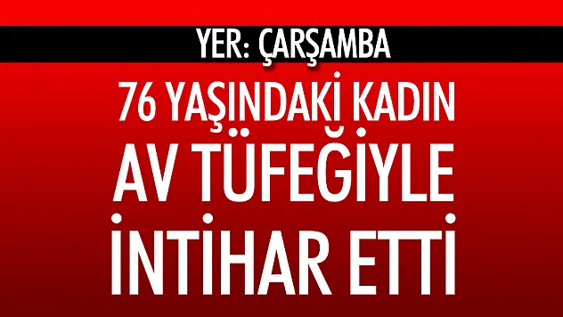 Çarşamba'da intihar 