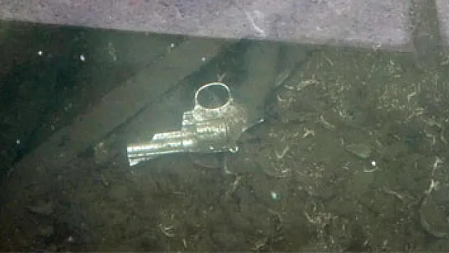 Samsun'da göl içinde fark edilen silah polisi alarma geçirdi